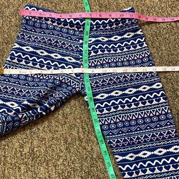 4/$30 SHOSHO Blue Patterned Kids Leggings Size Approximately 5T - Picture 5 of 5